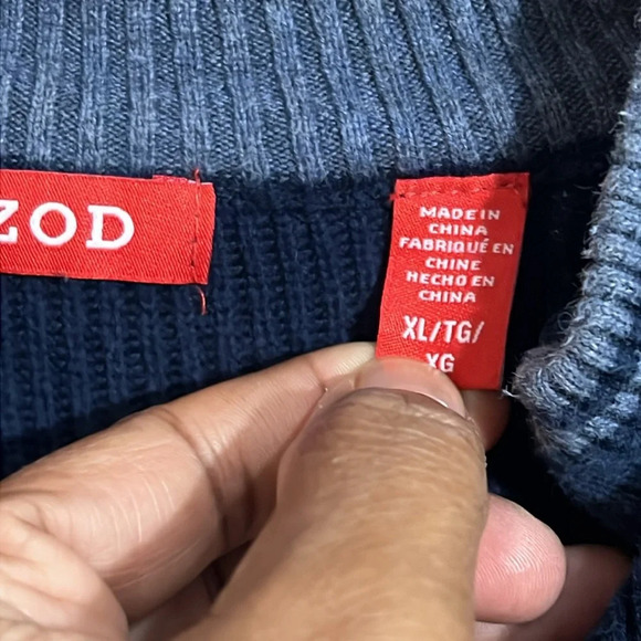 Izod men’s blue pullover- size XL - Blue - Picture 8 of 9